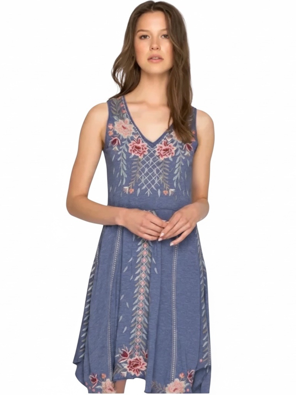 Johnny Was Embroidered Katrina Swing Dress